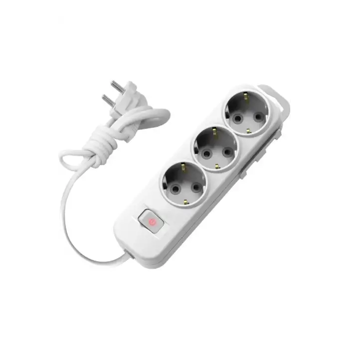 ELBİ 3lü Anahtar Çocuk Korumalı Topraklı Grup Priz 5 m