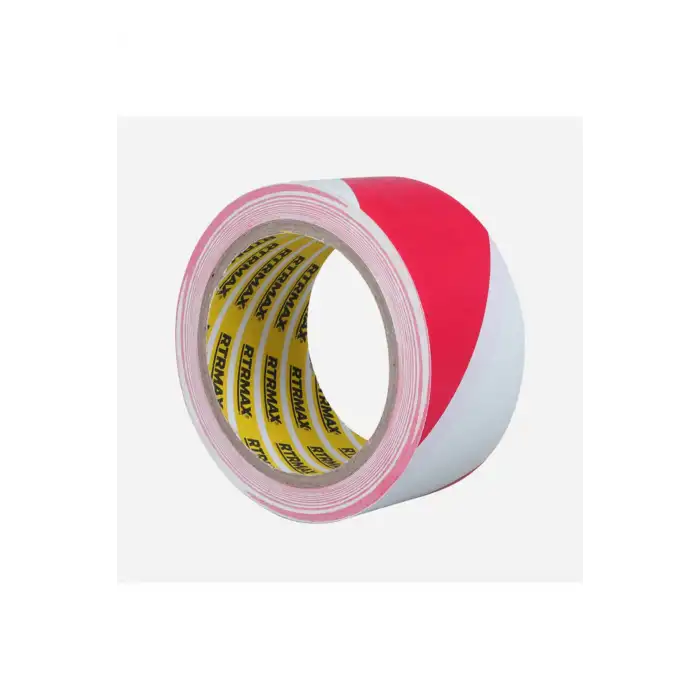 Rtrmax Yer Işaretleme Bandı Kırmızı - Beyaz 50 Mm X 25 Yds