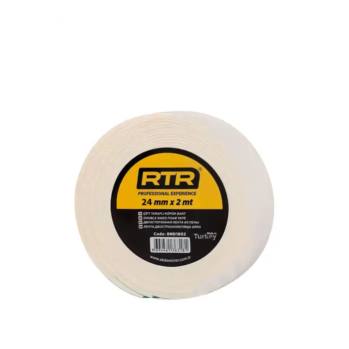 Rtrmax Çift Taraflı Köpük Bant 24 Mm X 2 Mt.