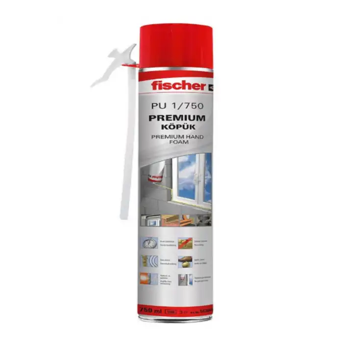 Fischer PU 1/75O PREMIUM POLİÜRETAN KÖPÜK 750 ML