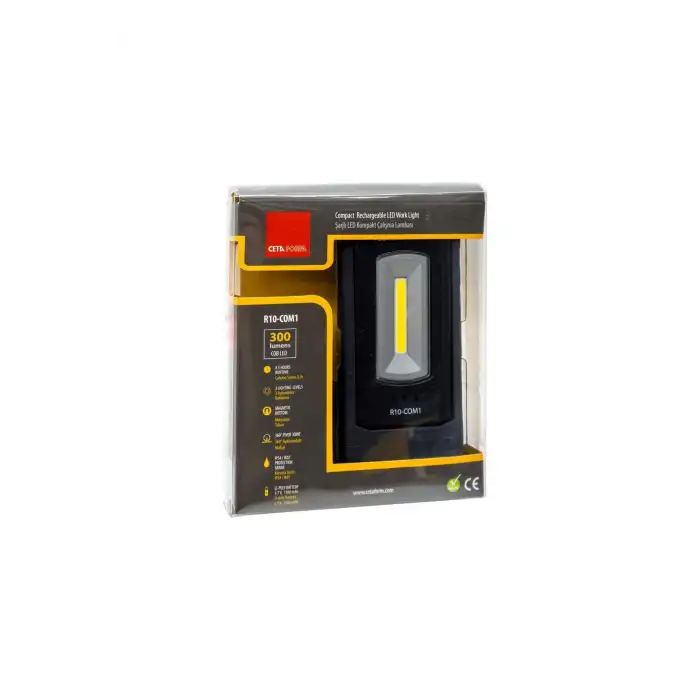 CETA FORM R10-COM1 Şarjlı COB Led Kompakt Çalışma Lambası 300 Lümen