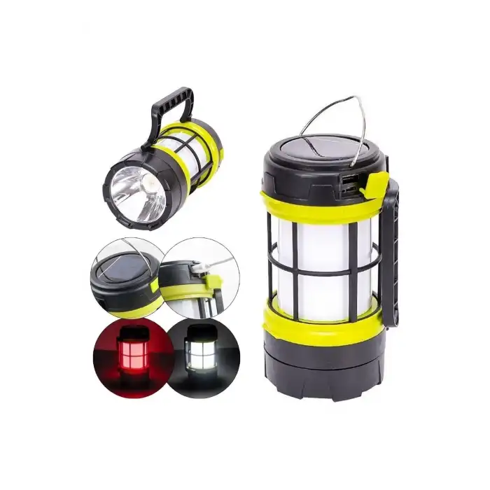 hurry bolt SOLAR KAMP LAMBASI ACİL DURUM IŞIĞI ŞARJLI BEYAZ KIRMIZI LED F-910