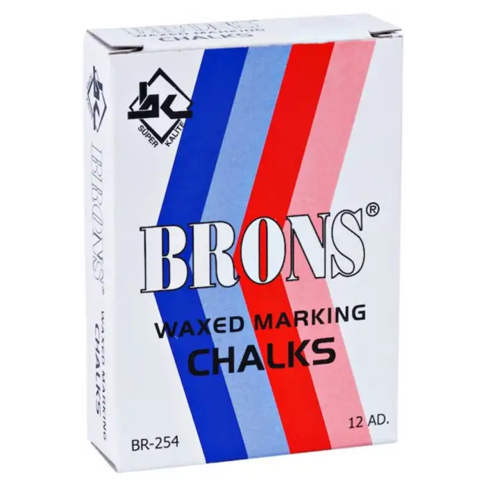 BRONS Marka Tebeşiri Beyaz Br 252 12li Kutu