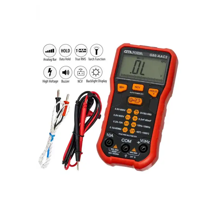 CETA FORM G80-AAC2 Otomatik Sınıflamalı Dijital True RMS Multimetre