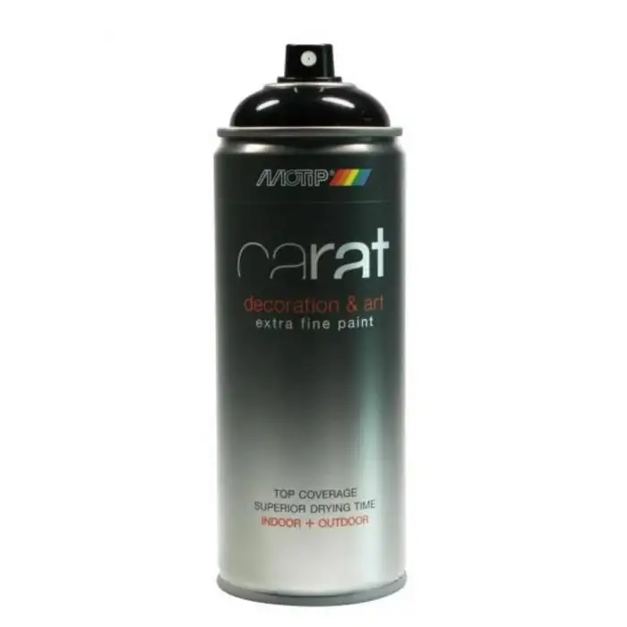 Motip Carat Parlak Antrasit Gri Sprey Boya 400 ml. Ral 7016