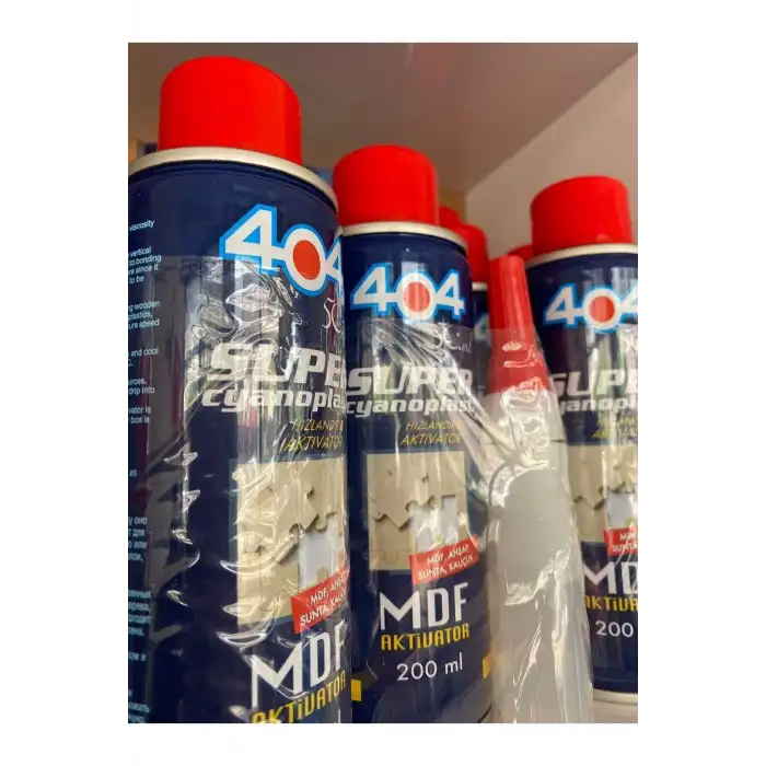 404 Sprey Yapıştırıcı Mdf Aktivatör 200 Ml * 2 Adet