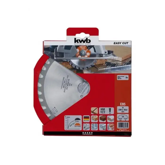 Kwb Tepsi Testere 230 x 30mm 34 Diş E85 588533