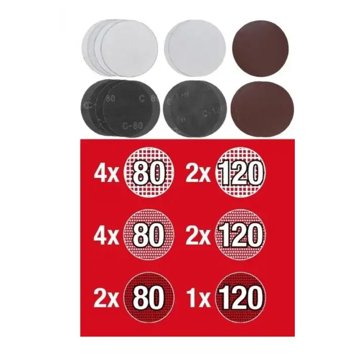 KWB 180 mm Zımpara Kağıdı Seti (15 Adet)