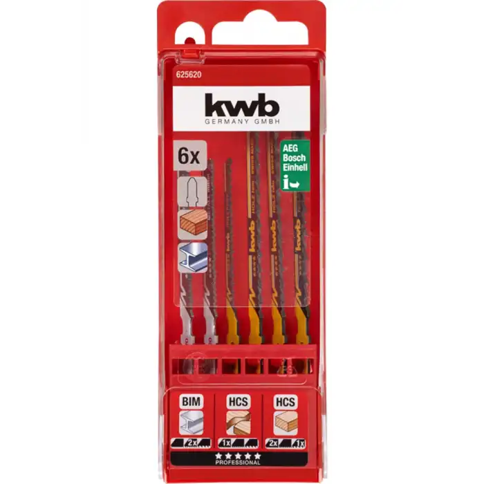 Kwb Dekupaj Testere Bıçak Seti 6 Parça Kutulu 49625630