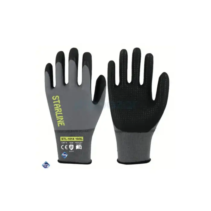 Starline Stl-1014 Kaydırmaz Köpük Nitril Eldiven 12 çift