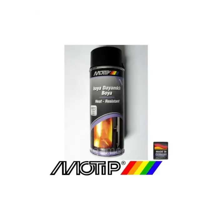 Motip 690°c Isıya Dayanıklı Siyah Boya 400 Ml. Made In Germany