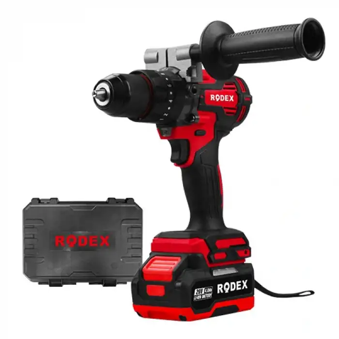 Rodex Akülü Darbeli Matkap 13MM 0-520/0-1700RPM 120NM 2 x LI-ION 20V/4.0Ah 2 Vites Kömürsüz Motor