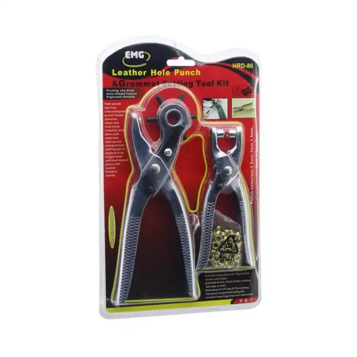 EMG GROUP HRD-80 ( 6 DİŞ ) ( Metal ) Kemer Delme Makinesi Pense ( 2 PCS )*60