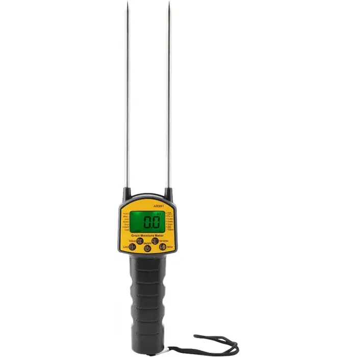 Akıllı Sensör AR991 Dijital LCD Tahıl Nem Ölçer Buğday Mısır Pirinç Fıstığı Soya Ölçümü Için Yüksek Hassas Problu