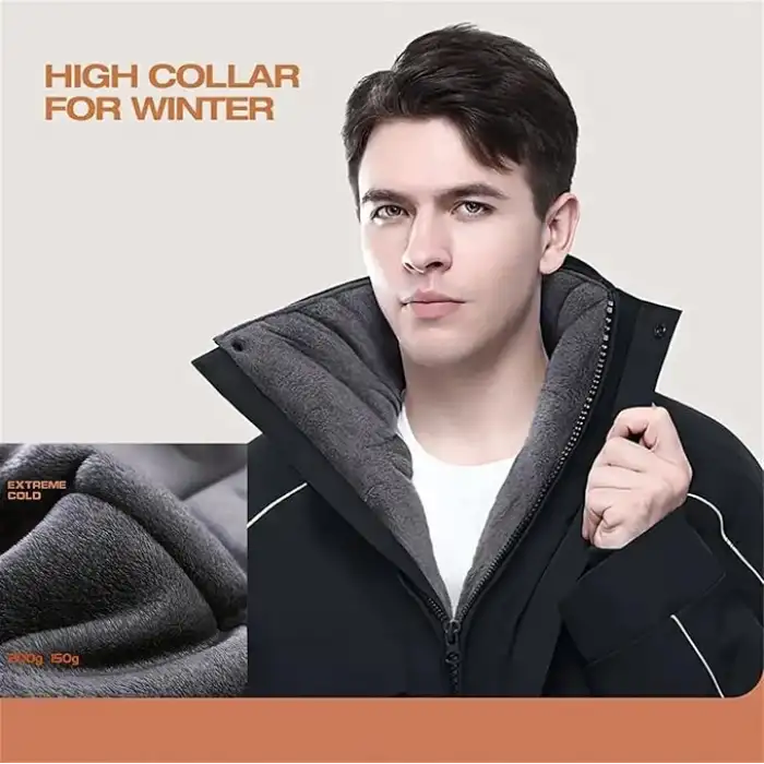 Kışlık Açık Hava Sürüşü Yalıtımlı Tam Vücut Tulumu Su Geçirmez Soğuk Hava Tulumu