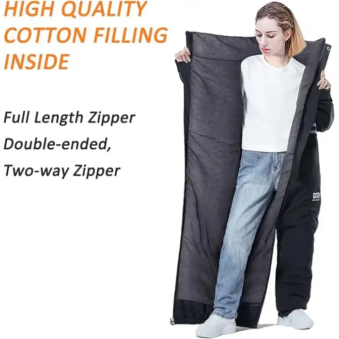 Kışlık Açık Hava Sürüşü Yalıtımlı Tam Vücut Tulumu Su Geçirmez Soğuk Hava Tulumu