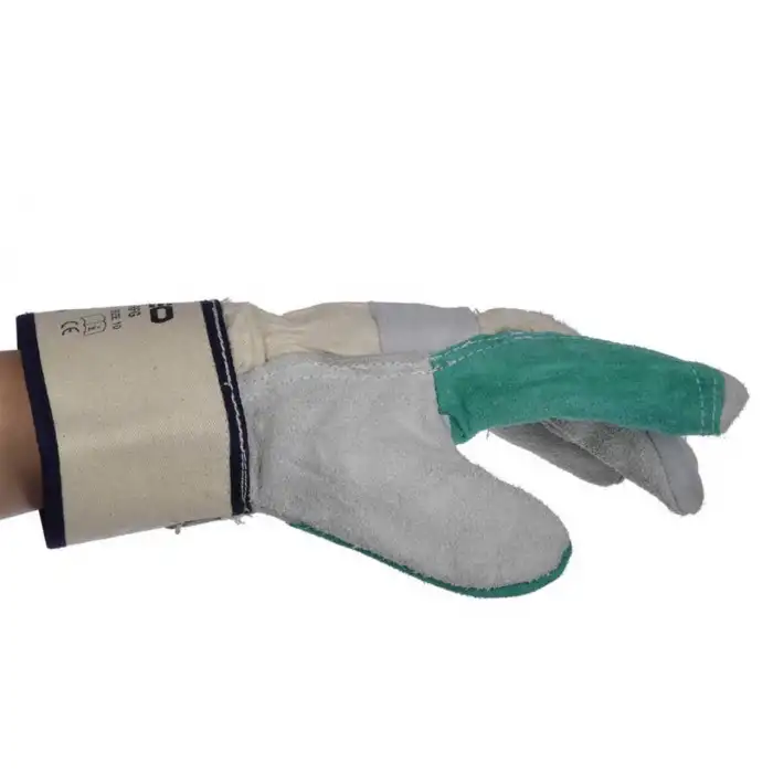 Veo C853 Rfg Avuç İçi Baş ve İşaret Parmakları Yarma Deri Takviyeli İş Eldiveni No: 10