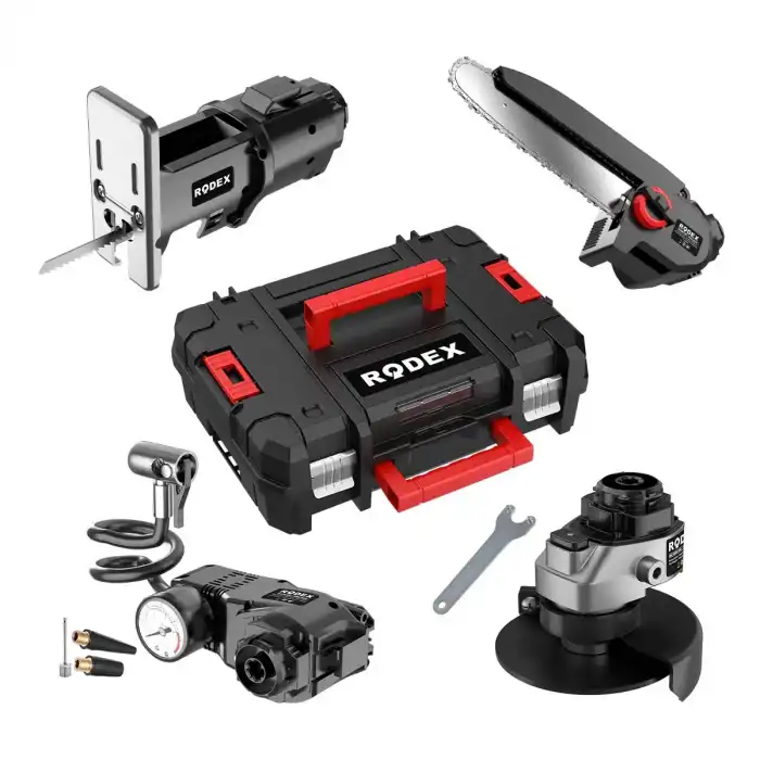 Rodex Çok Amaçlı 20V 5 Değiştirilebilir Başlıklı Matkap 2x2.0AH Çantalı