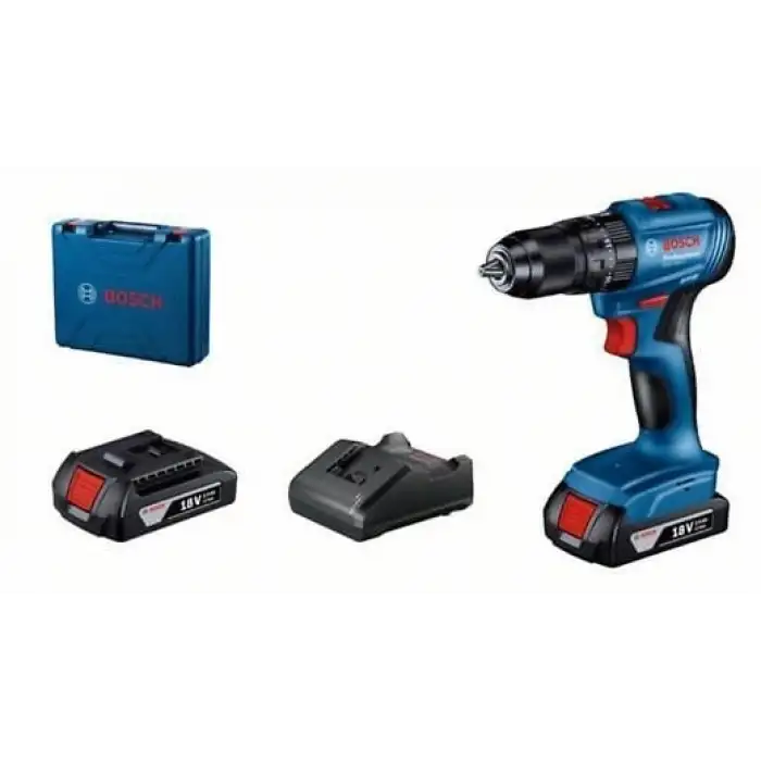 BOSCH GSB 185-LI Akülü Darbeli Vidalama Çift Akülü 18V 2 Ah