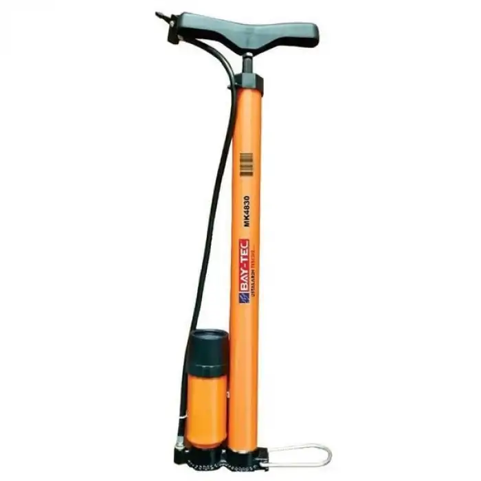 Baytec Saatli Elden Basmalı Bisiklet Pompası Turuncu MK4830