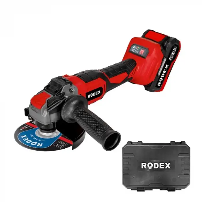 Rodex A.K.Avuç Taşlama 100/115/125 MM 0-8500 RPM 2 x LI-ION 20V/4.0Ah BMC RDX1022