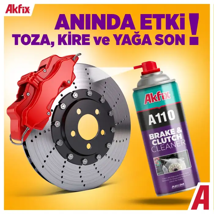 AKFİX A110 Fren Balata Temizleyici Sprey 500ML