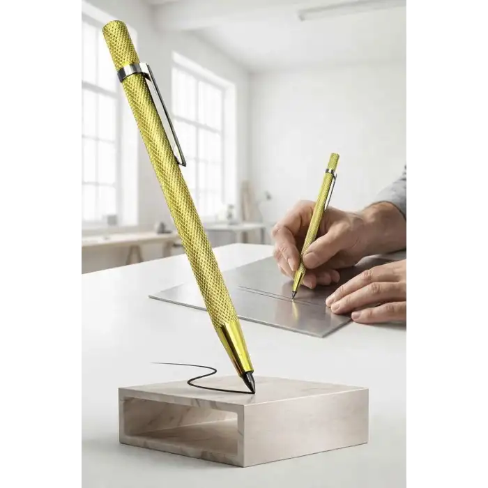 Metal Çizici Kalem (Karbür Uçlu Profesyonel Metal Çizici Kalem) 14cm