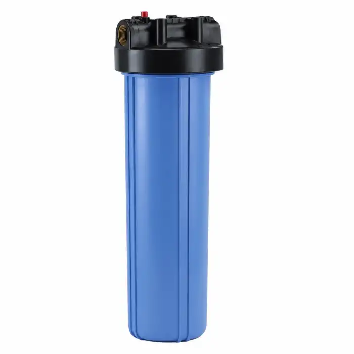 20 inç Big Blue Housing Filtre Kabı ile Yüksek Kapasiteli Filtrasyon 3/4″ Bağlantı