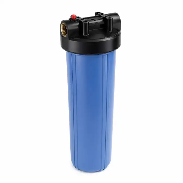 20 inç Big Blue Housing Filtre Kabı ile Yüksek Kapasiteli Filtrasyon 3/4″ Bağlantı
