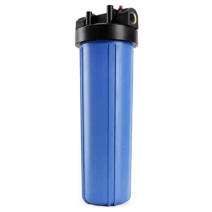 20 inç Big Blue Housing Filtre Kabı ile Yüksek Kapasiteli Filtrasyon 3/4″ Bağlantı