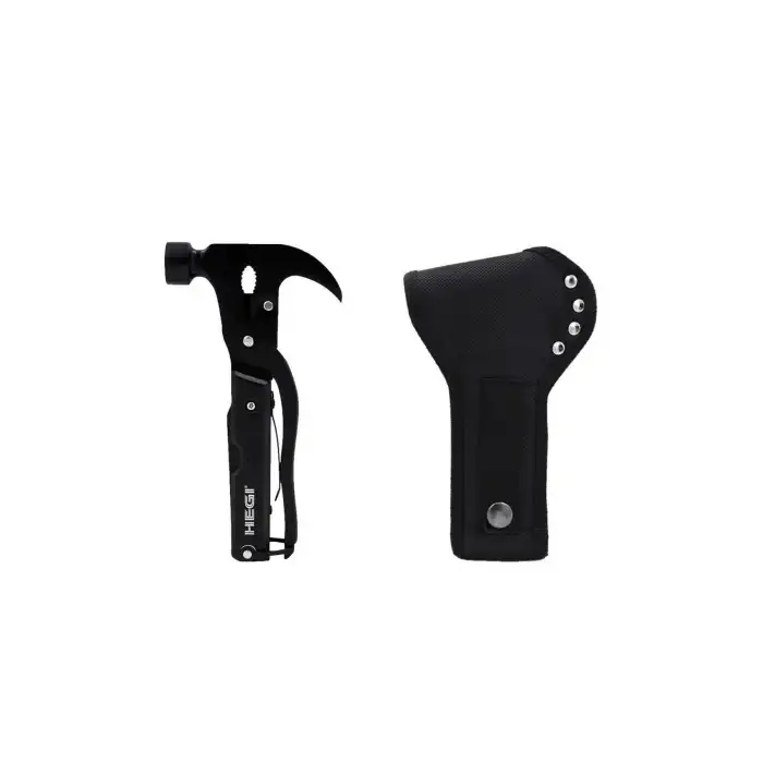 Hegi 818100010 Çok Fonksiyonlu Paslanmaz Çekiç/keser - Siyah