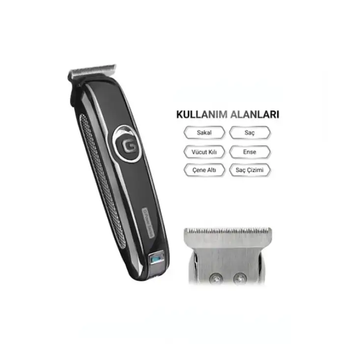 ArtıTech Şarjlı Traş Makinesi Saç Sakal Kesme Ense Vücut Kılı Çizim Epilasyon Öncesi Tüy Kısaltma Ar-605