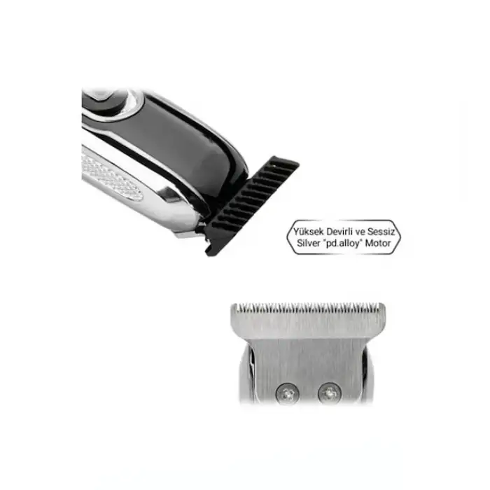 ArtıTech Şarjlı Traş Makinesi Saç Sakal Kesme Ense Vücut Kılı Çizim Epilasyon Öncesi Tüy Kısaltma Ar-605