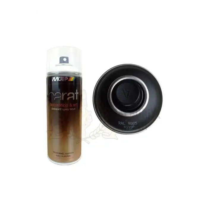 Motip Carat Ral 9005 Mat Siyah Akrilik Boya 400ml Made In Germany