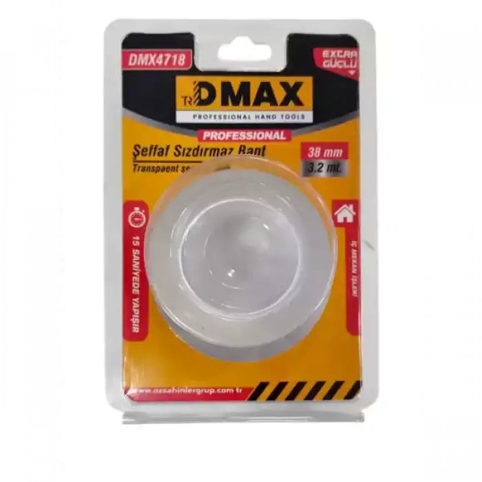 Dmax Sızdırmazlık Bandı 38mm-3,2Mt Şeffaf 4718