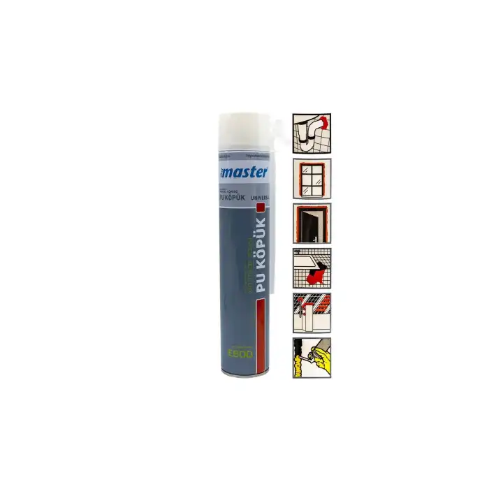 Master E600 Poliüretan Köpük 600 gr Pipetli