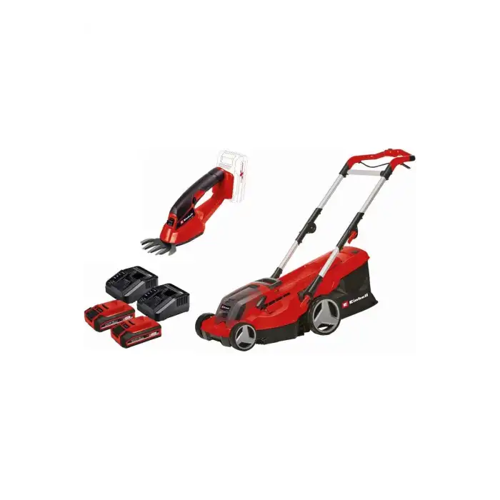 EİNHELL GE-CM 36/37 Lİ SET (2X3,0AH),AKÜLÜ ÇİM BİÇME MAKİNE + ÇİM MAKASI