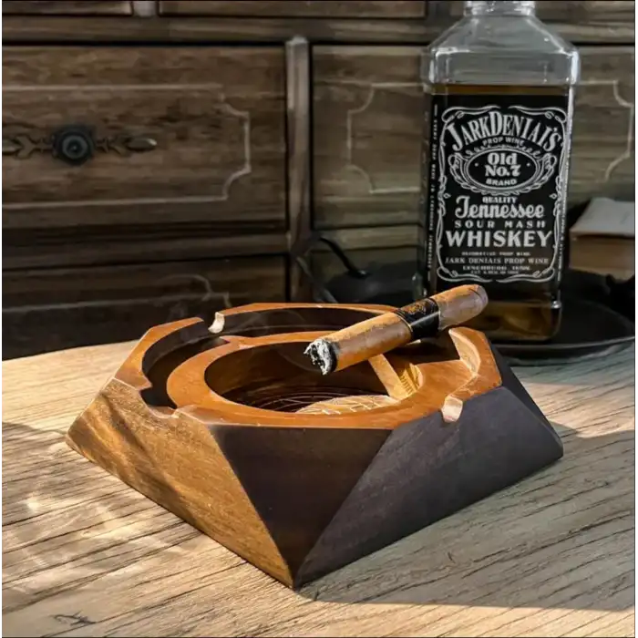 El Yapımı Ceviz İçi Gold Pro Sigara Küllüğü