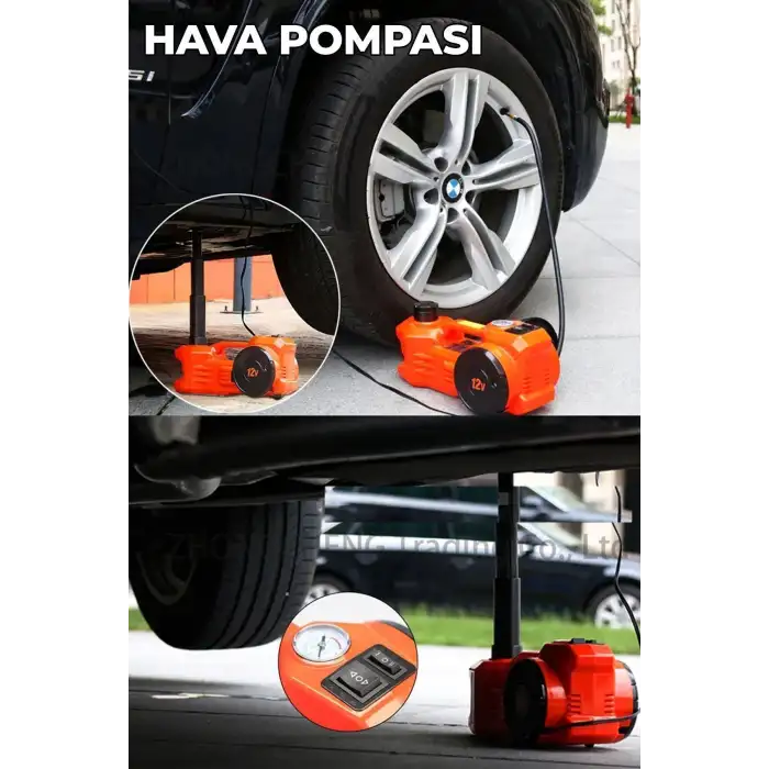 Elektrikli Hidrolik Kriko Hava Pompası Bijon Anahtarı