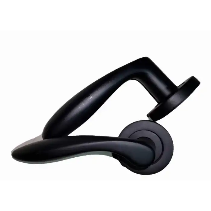 Eylül Rozetli Siyah Yale Kapı Kolu 1 Takım