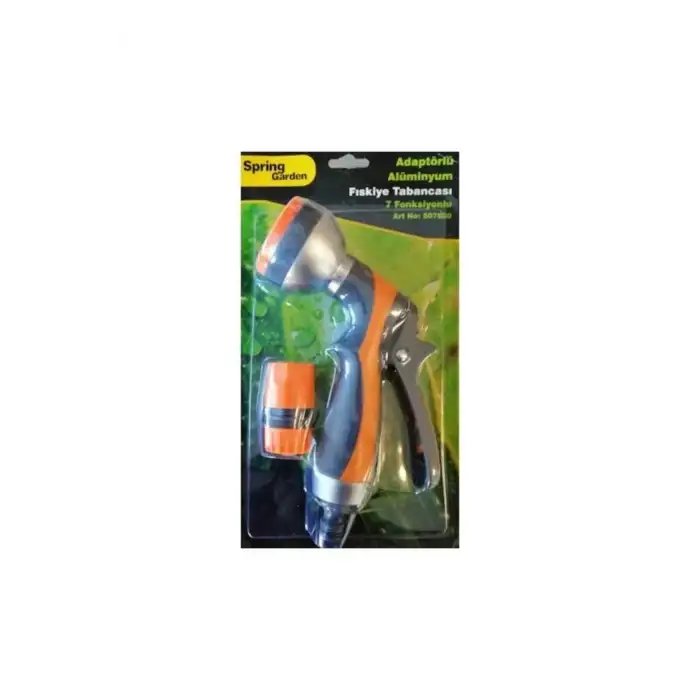 Spring Garden Fıskiye Tabancası Alüminyum 7 Fonksiyonlu