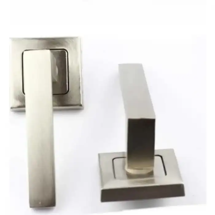 Lama Kare Roz Saten Oda Kapı Kolu 1 Takım