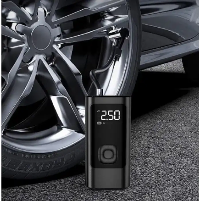 Lastik şişirme taşınabilir hava kompresörü 3-150PSI 4500mAh şarj edilebilir lityum Batarya