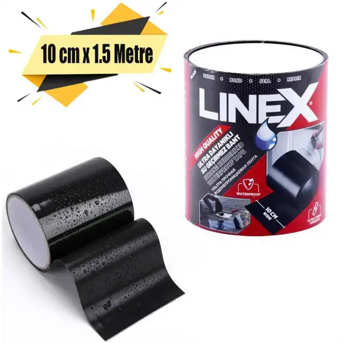 Lınex Ultra Dayanıklı Su Geçirmez Bant Siyah