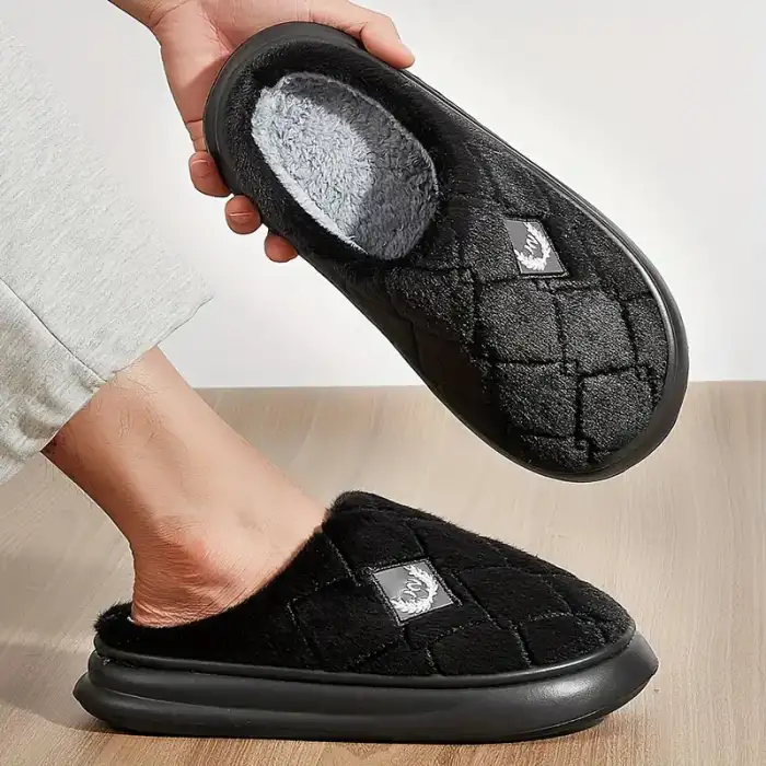 Peluş Kaymaz Taban EVA Ev Terliği Kışlık Premium