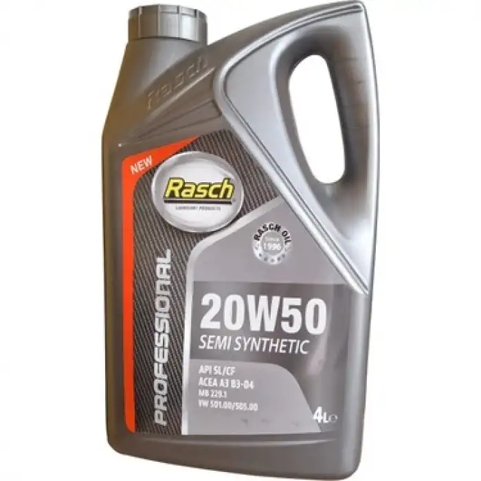 Rasch 20W50 Semi Synthetıc Motor Yağı 4 Lt