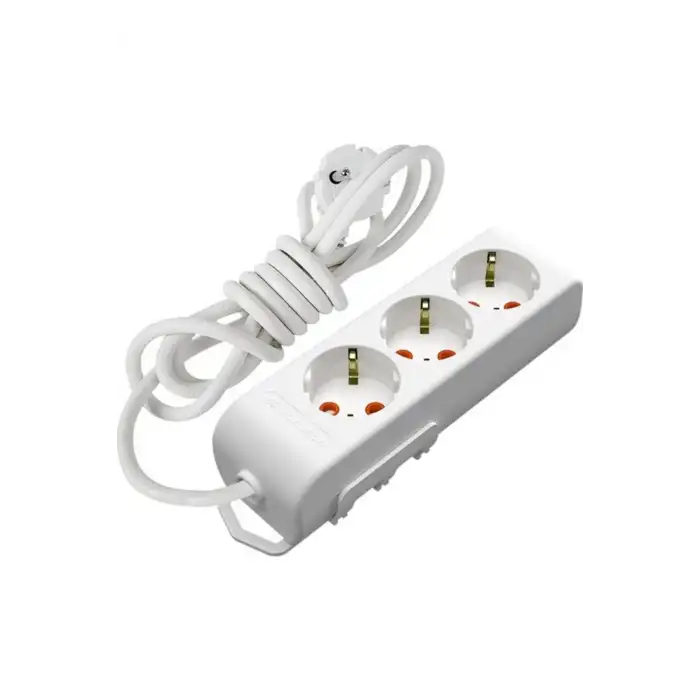 Mutlusan Ri-tech 3lü Topraklı Grup Priz Çocuk Korumalı 2 M Kablolu