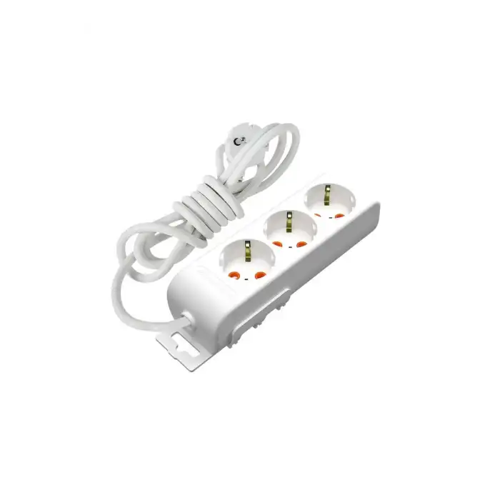 Mutlusan Ri-tech 3lü Topraklı Grup Priz Çocuk Korumalı 2 M Kablolu