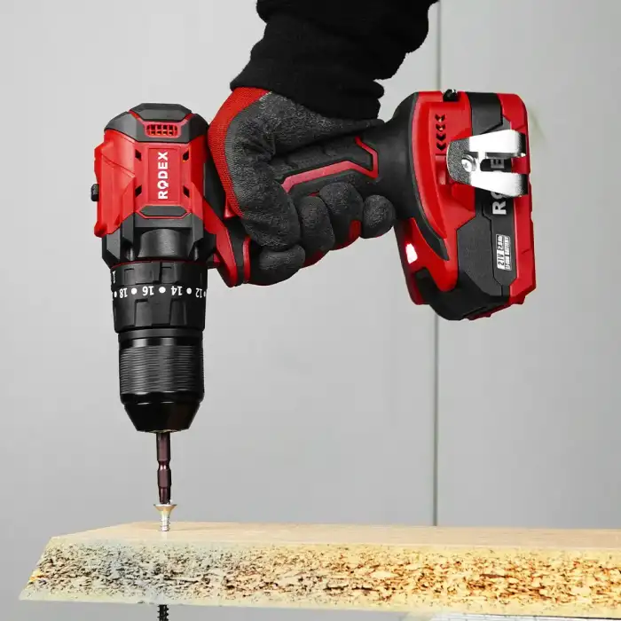 Rodex Akülü Darbeli Matkap 21V 2.0 AH LI-ON Çift Batarya RDX3404