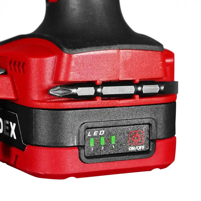 Rodex Akülü Darbeli Matkap 21V 2.0 AH LI-ON Çift Batarya RDX3404